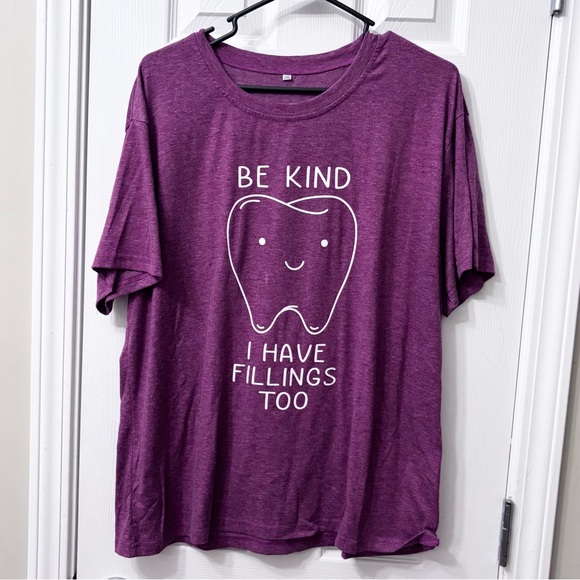 Cute Funny Dental Hygiene Assistant Tooth T Shirt Women’s Plus Size 2XL - Picture 2 of 7